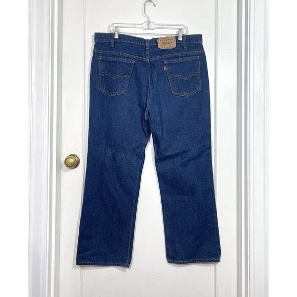 LEVIS USA Made 20517 0217 Vintage 70s Orange Tab Actual 38 W X 26 L (tag 40x30) - Picture 2 of 10